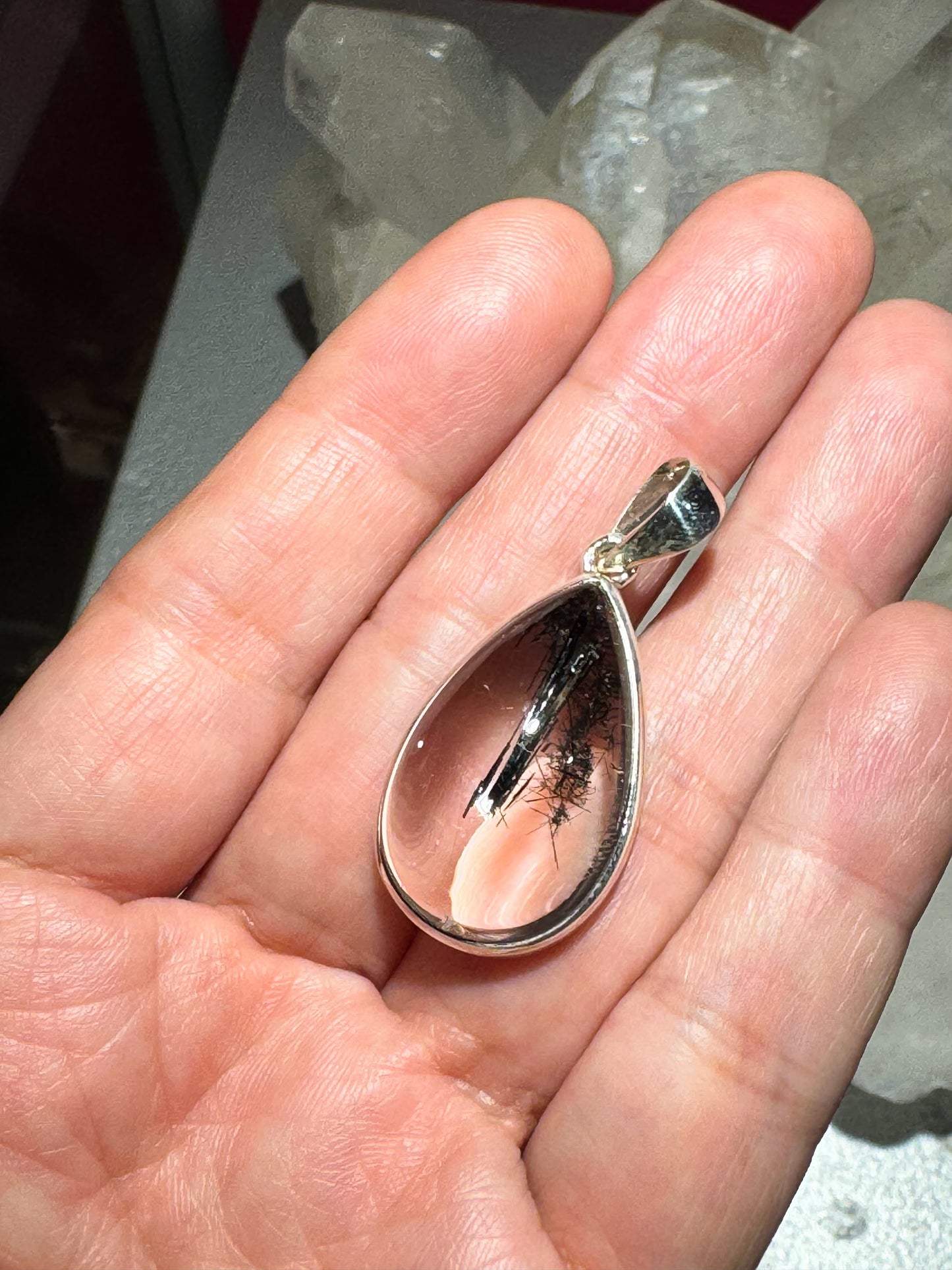トルマリン水晶天然石ペンダントヘッド