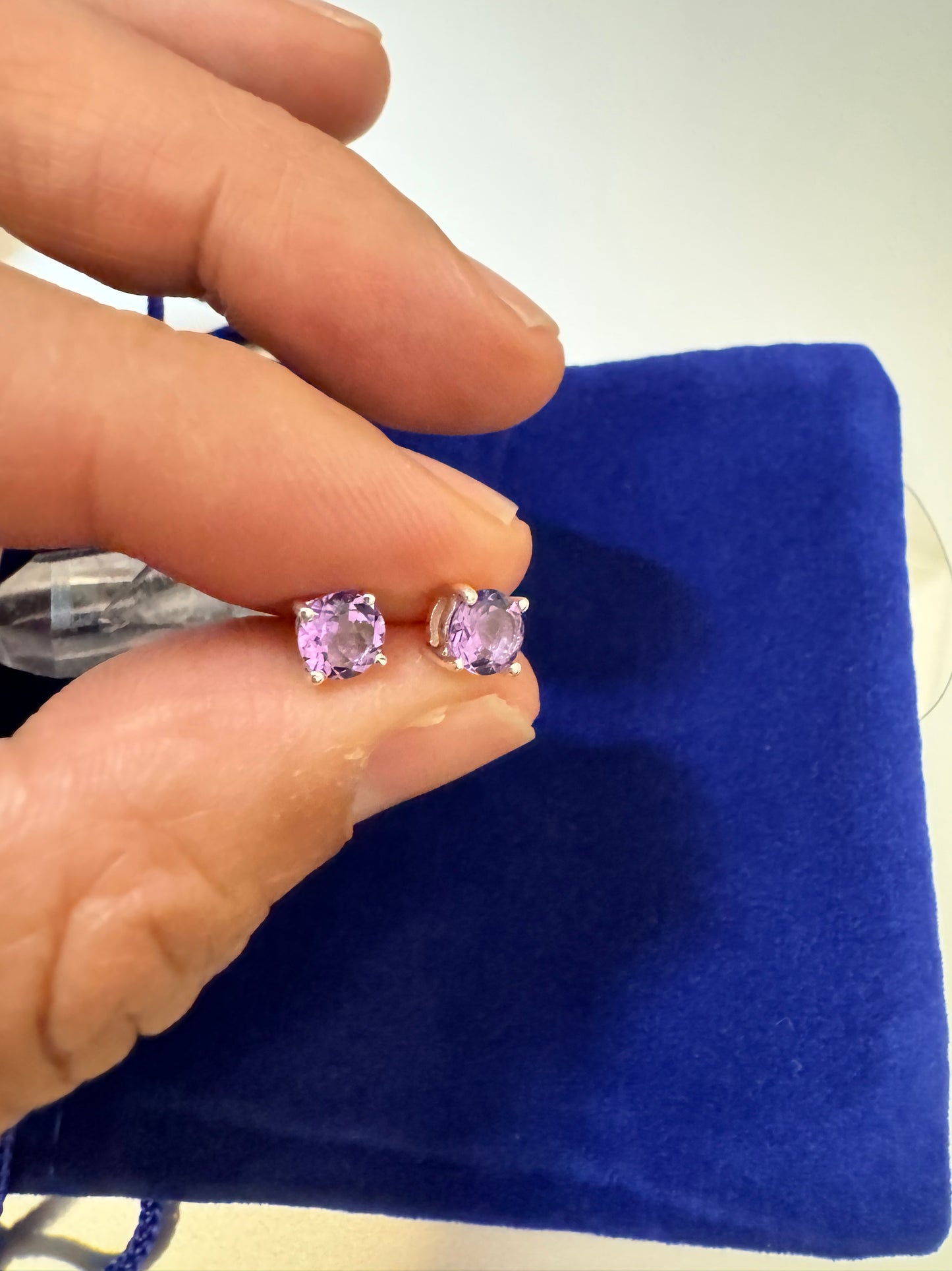 アメジスト・ピアス(小)
