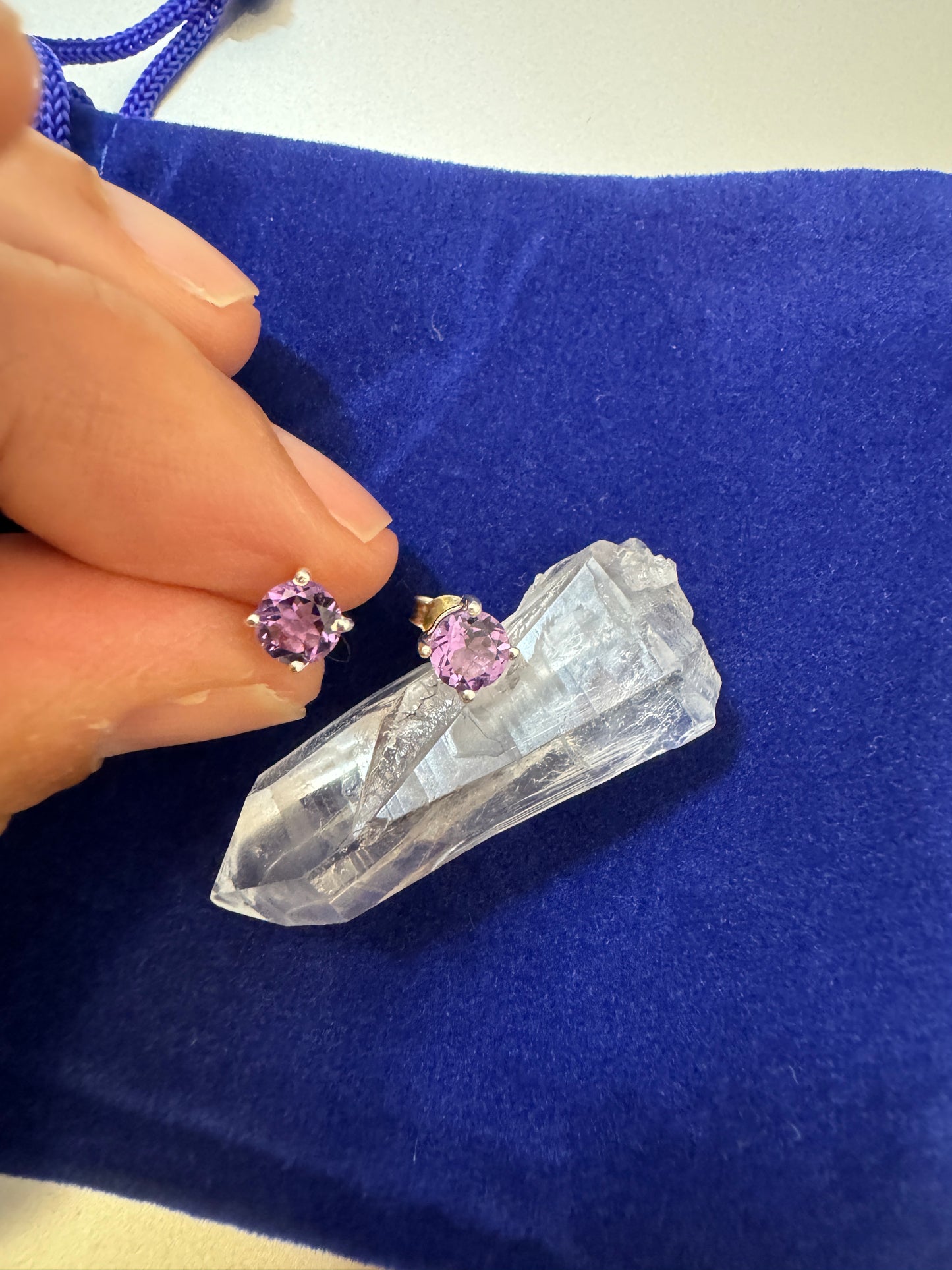 アメジスト・ピアス(小)