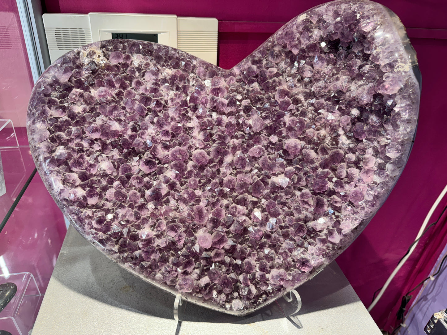 ハートのアメジストクラスター(お値段問い合わせ)