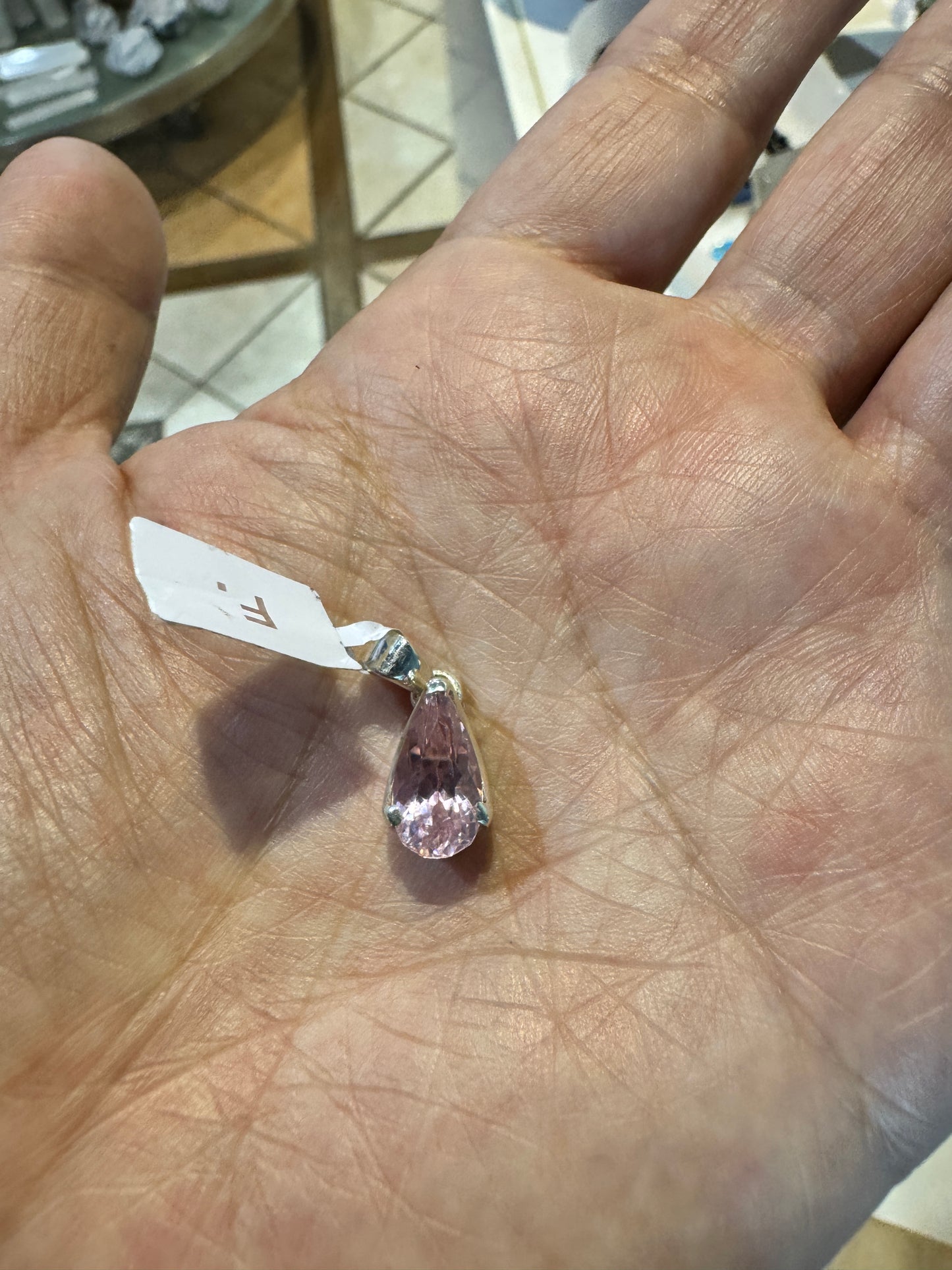 クンツァイト ペンダントトップ/シルバー925(小)