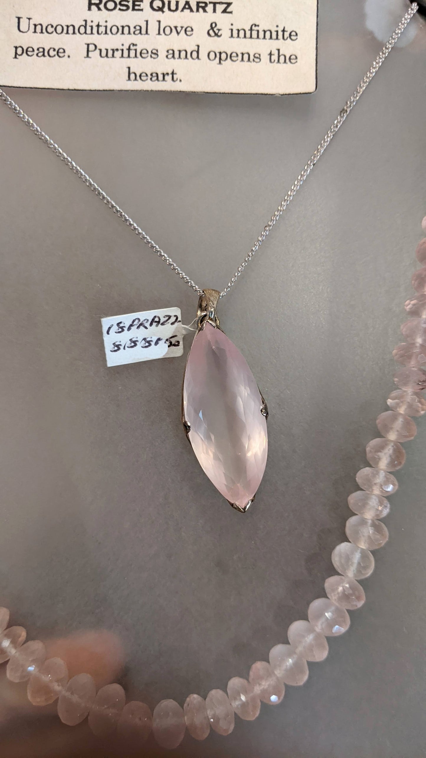 ローズクオーツ・ペンダントヘッド