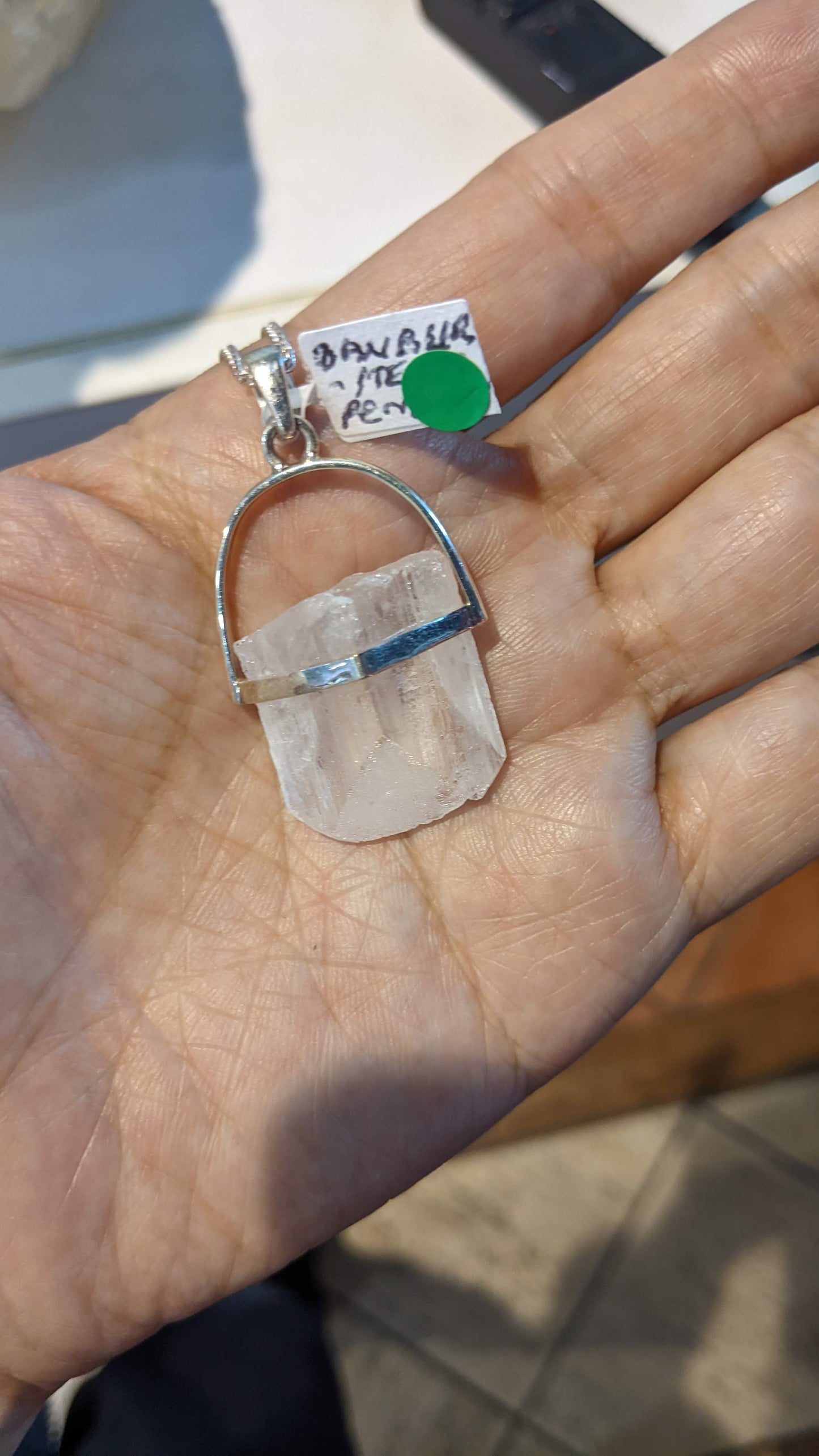 ダンビュライト・スターリングシルバー・ペンダント・ヘッド