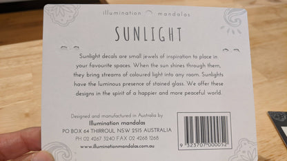 （チャクラ） 🇦🇺ステンドグラス・ステッカー【Made in オーストラリア】SUNLIGHT